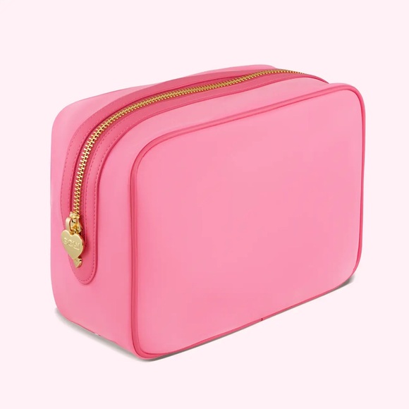 Stoney clover lane large guava pouch with crystal patches NWT - Picture 8 of 10